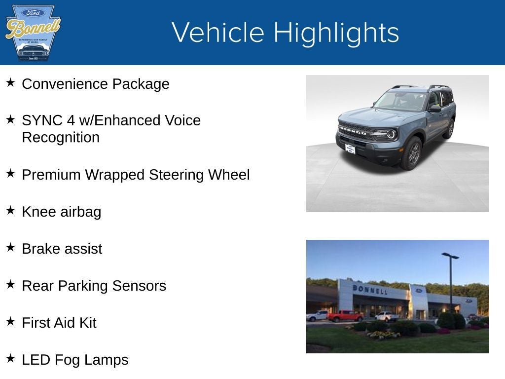 New 2025 Ford Bronco Sport Big Bend w/ Convenience Package AWD/4WD image 5