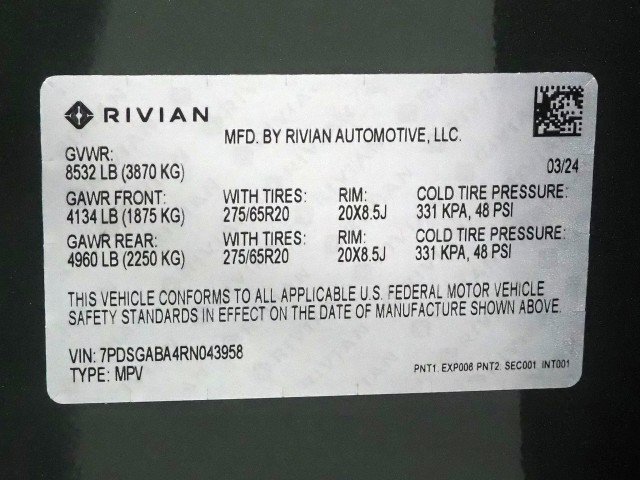 Used 2024 Rivian R1S Adventure AWD/4WD image 86