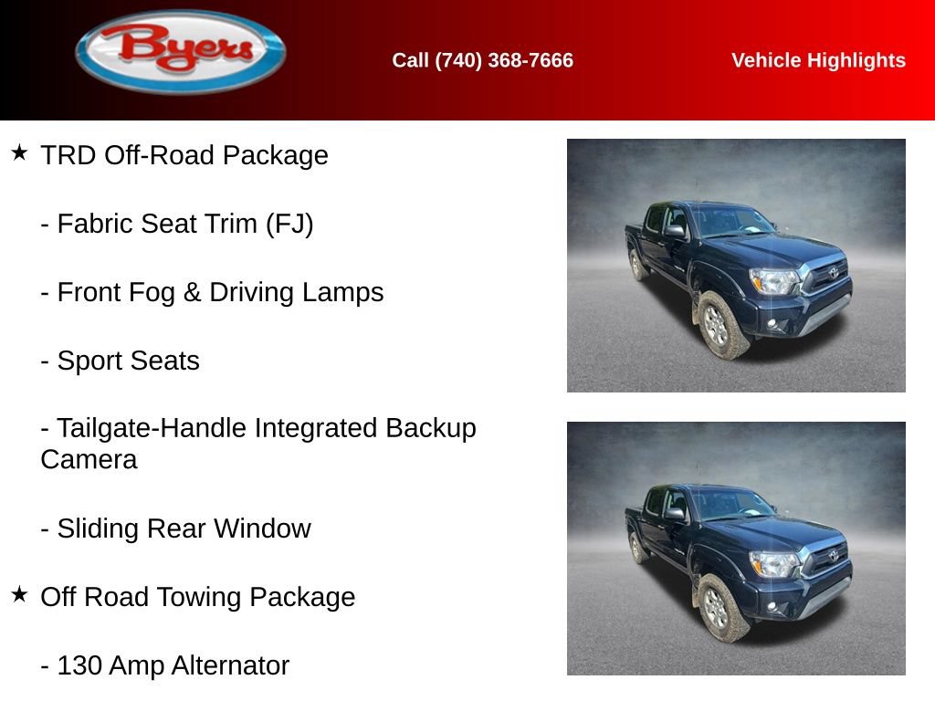 Used 2013 Toyota Tacoma 4x4 Double Cab w/ TRD Off-Road Pkg image 10