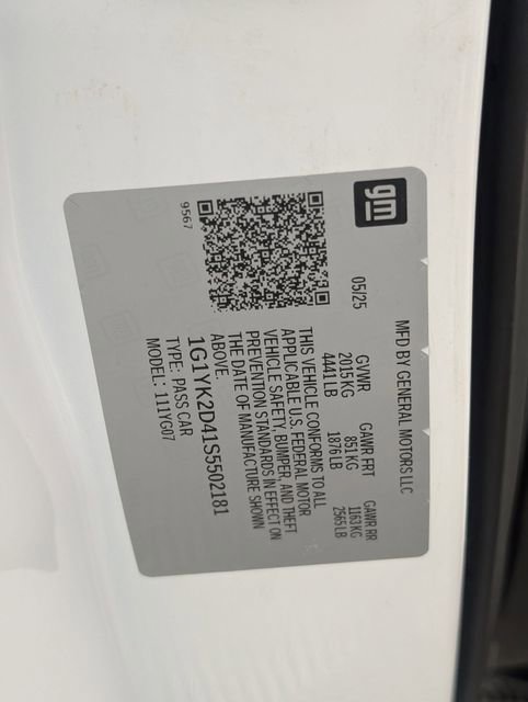 Used 2025 Chevrolet Corvette E-Ray w/ Battery Protection Package image 28