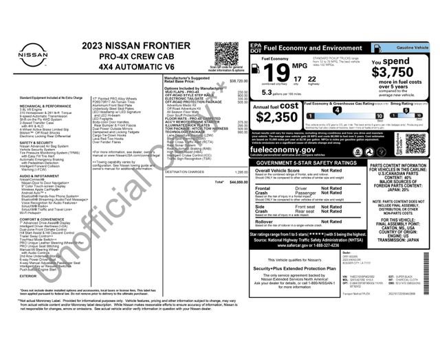 Used 2023 Nissan Frontier PRO-4X w/ Technology Package AWD/4WD image 62