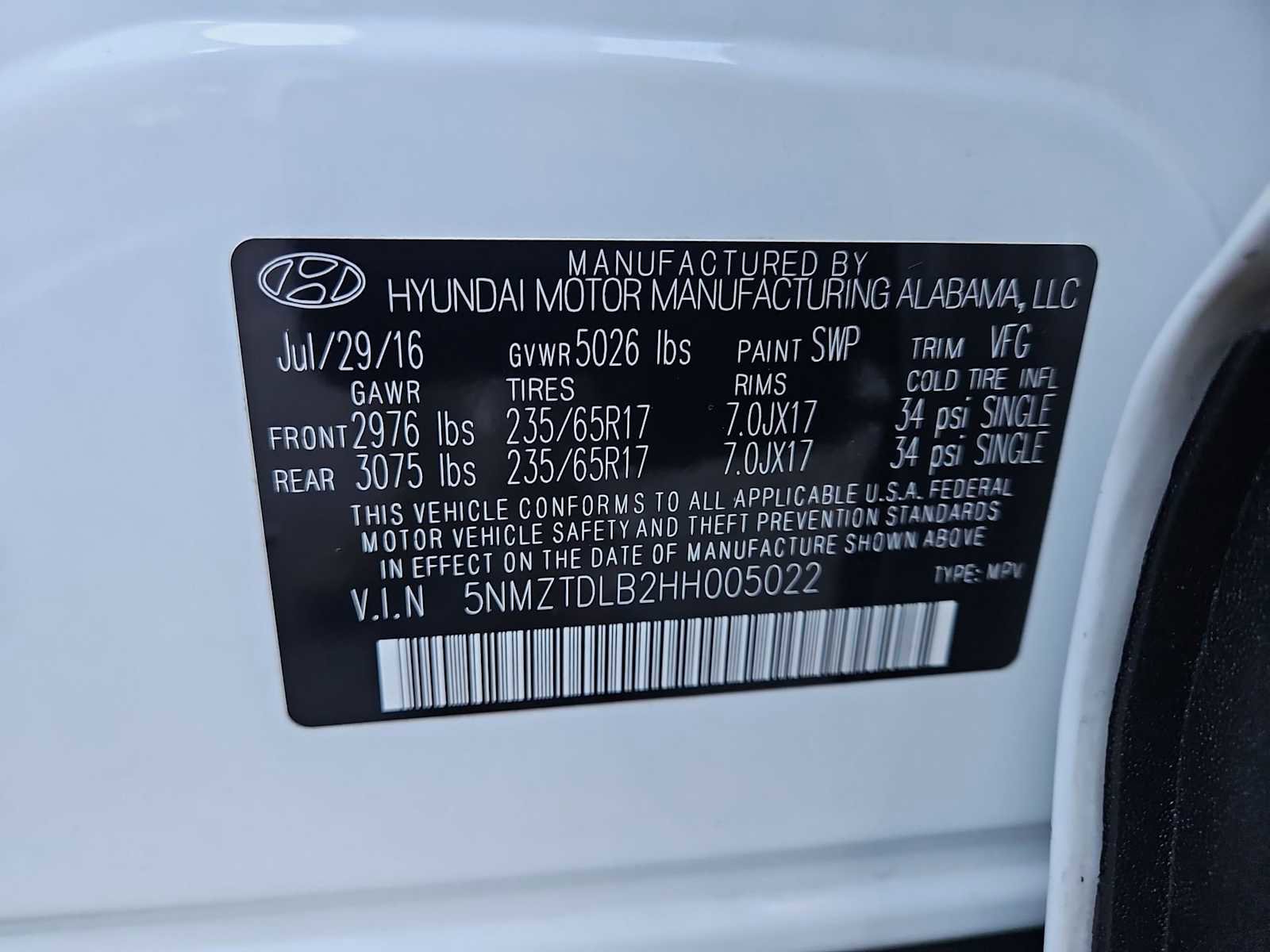 Used 2017 Hyundai Santa Fe Sport image 33