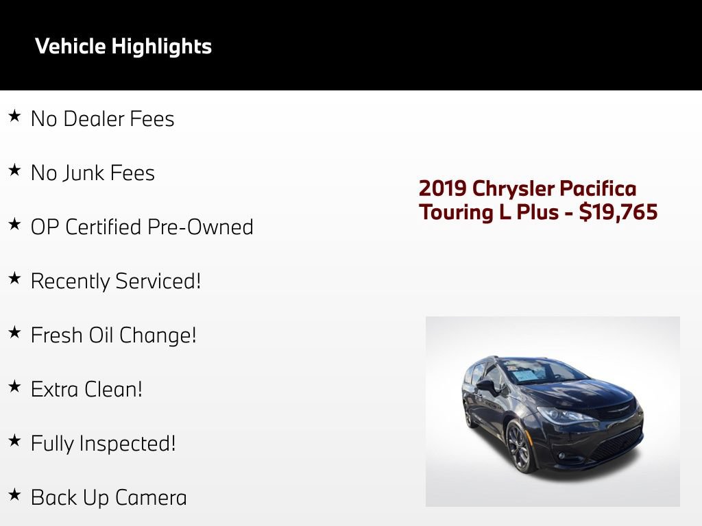 Used 2019 Chrysler Pacifica Touring-L Plus w/ Advanced Safetytec Group FWD image 60