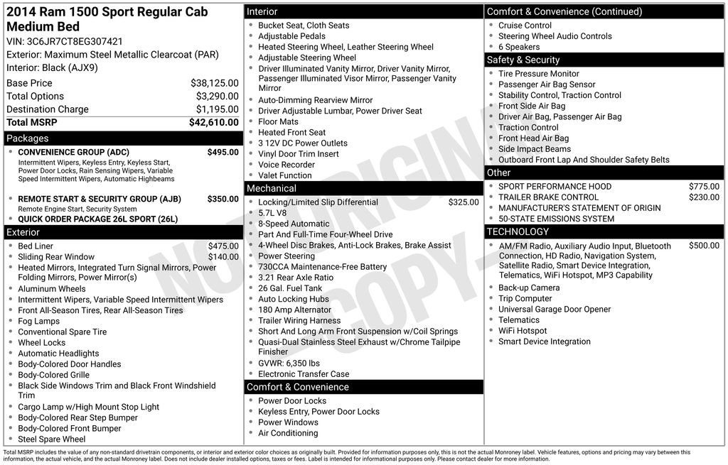 Used 2014 RAM 1500 Sport w/ Convenience Group AWD/4WD image 5