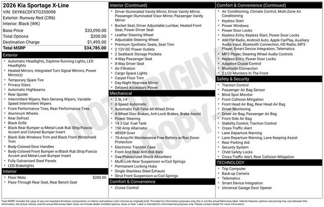 New 2026 Kia Sportage X-Line AWD/4WD image 28