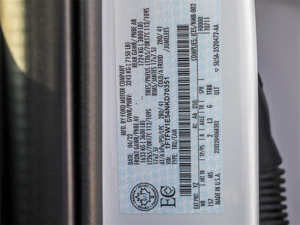 Used 2022 Ford F150 XLT w/ Trailer Tow Package image 28