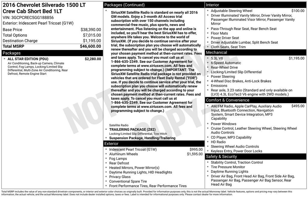 Used 2016 Chevrolet Silverado 1500 LT w/ All Star Edition image 14