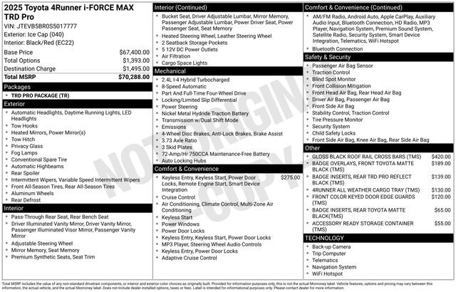 Certified 2025 Toyota 4Runner TRD Pro AWD/4WD image 27