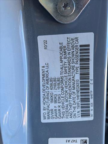 Used 2022 Honda Civic Sport Touring image 24