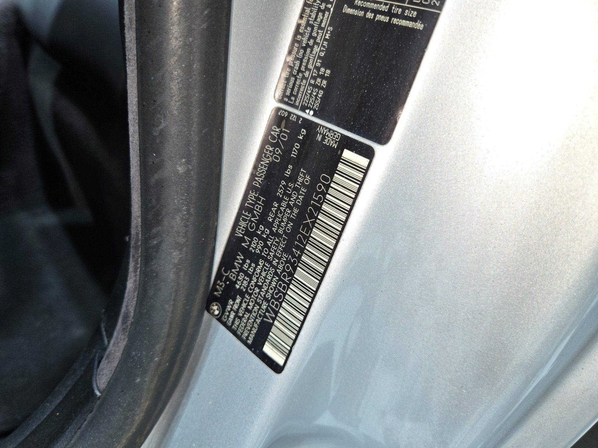 Used 2002 BMW M3 Convertible RWD image 86