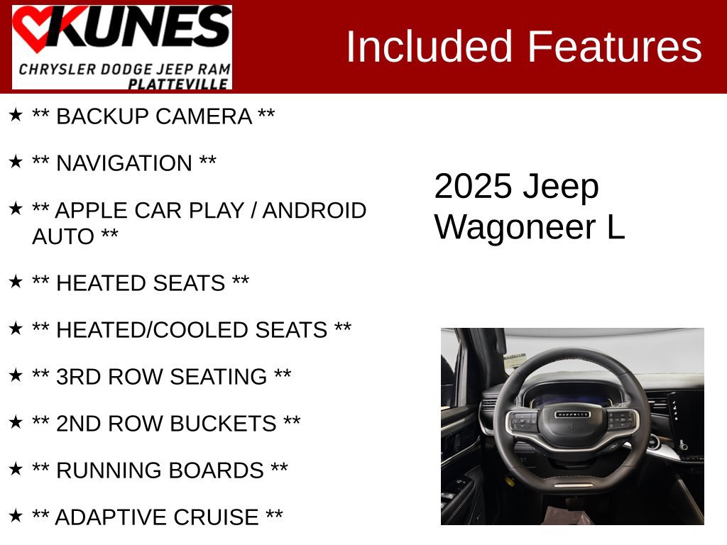 Used 2025 Jeep Wagoneer L Series II AWD/4WD image 2