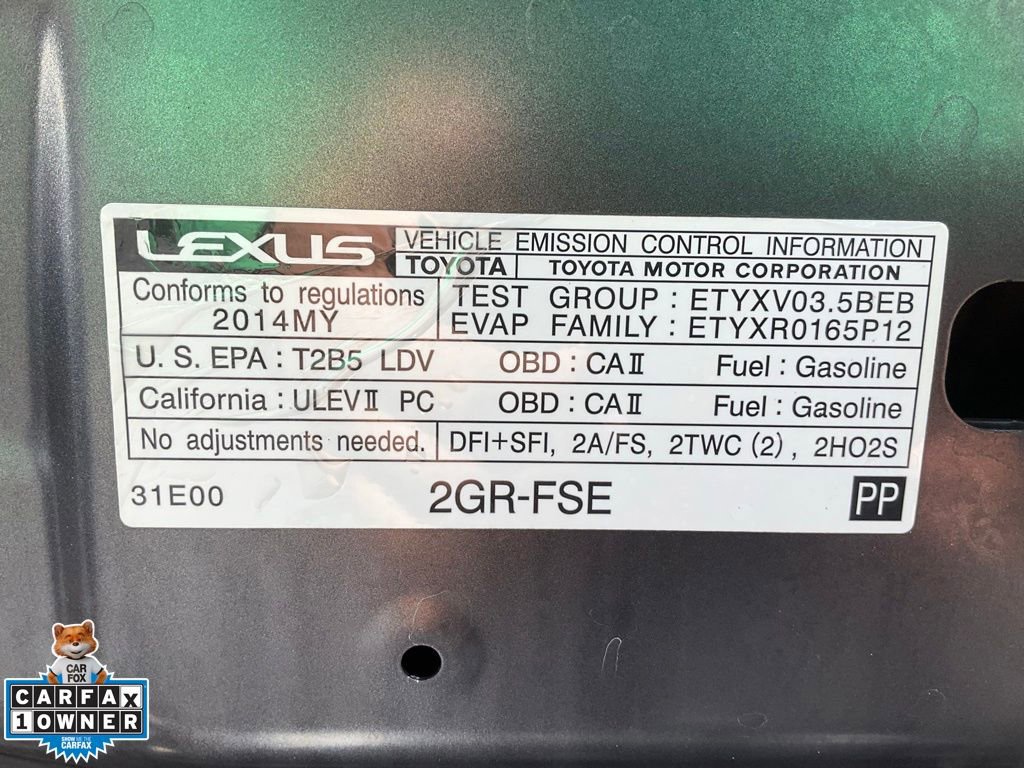 Used 2014 Lexus IS 350 w/ F Sport Package RWD image 12