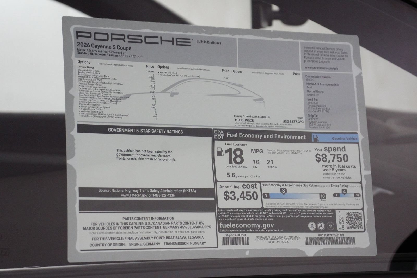 New 2026 Porsche Cayenne S AWD/4WD image 25