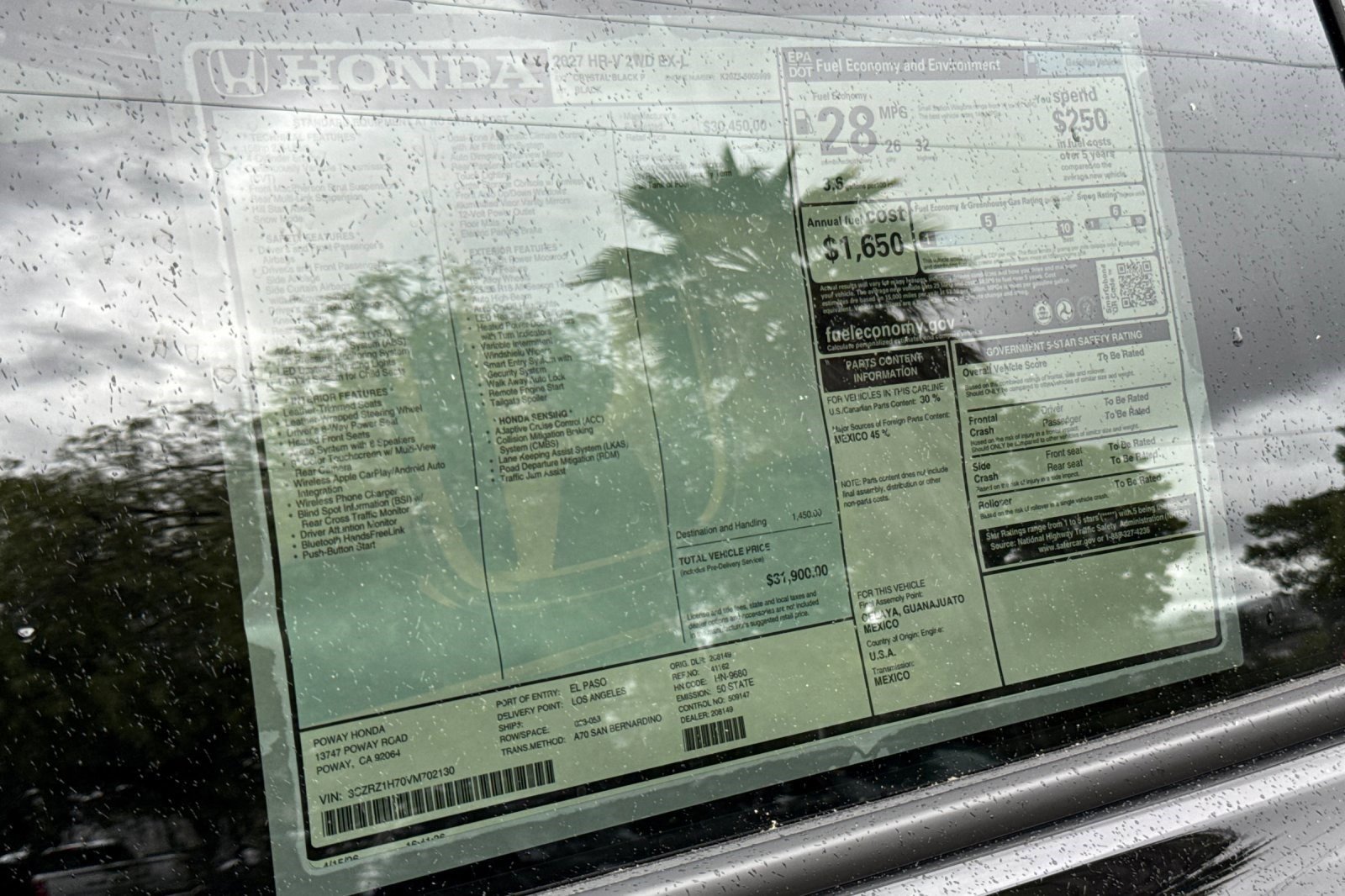 New 2027 Honda HR-V EX-L image 32