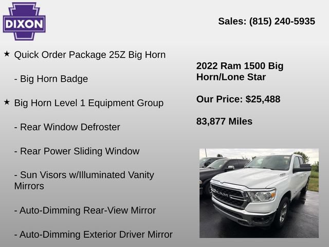 Used 2022 RAM 1500 Big Horn AWD/4WD image 4