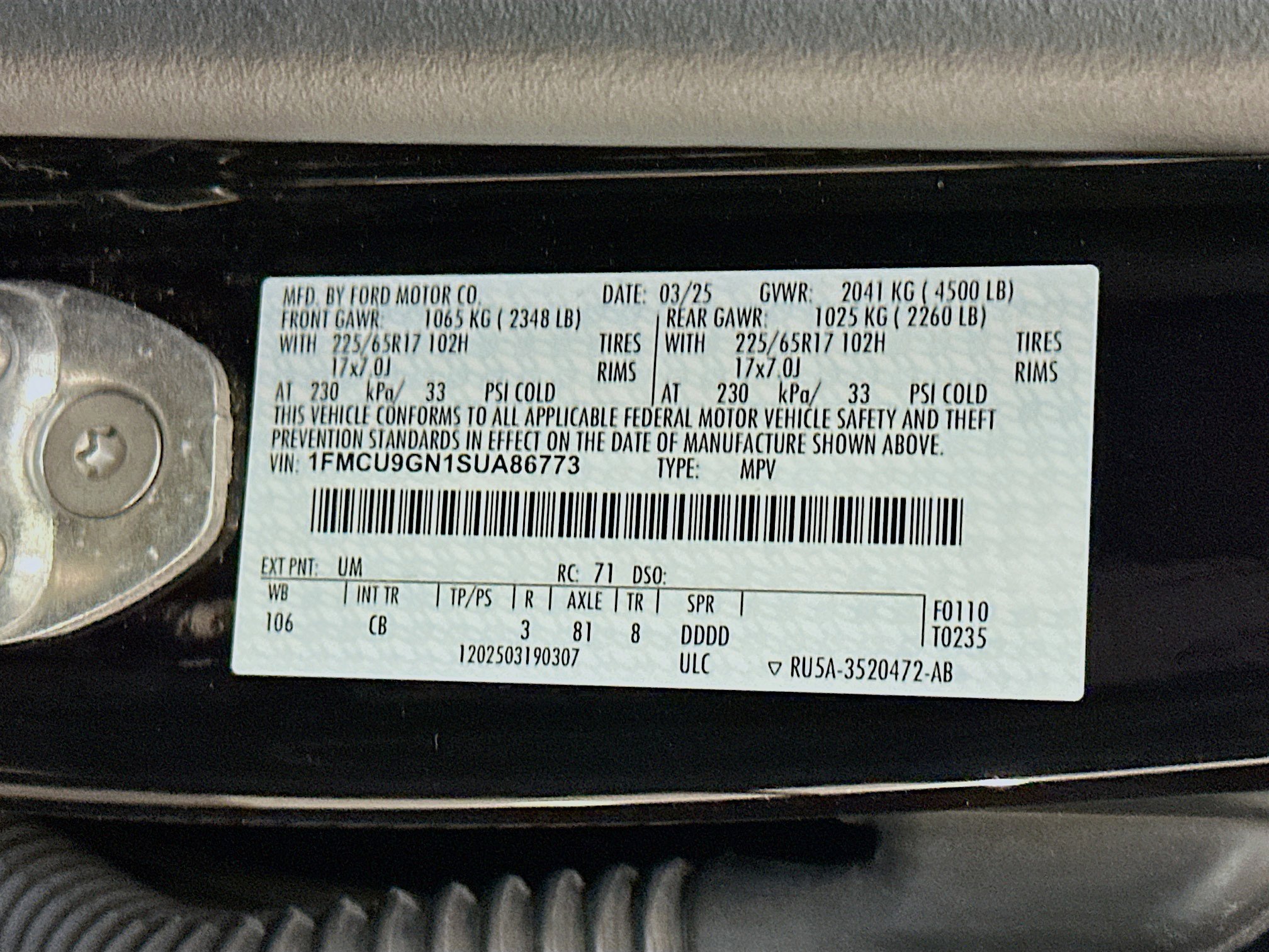Used 2025 Ford Escape Active image 12
