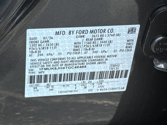 New 2026 Ford Explorer Tremor w/ Tremor Convenience Package AWD/4WD image 45