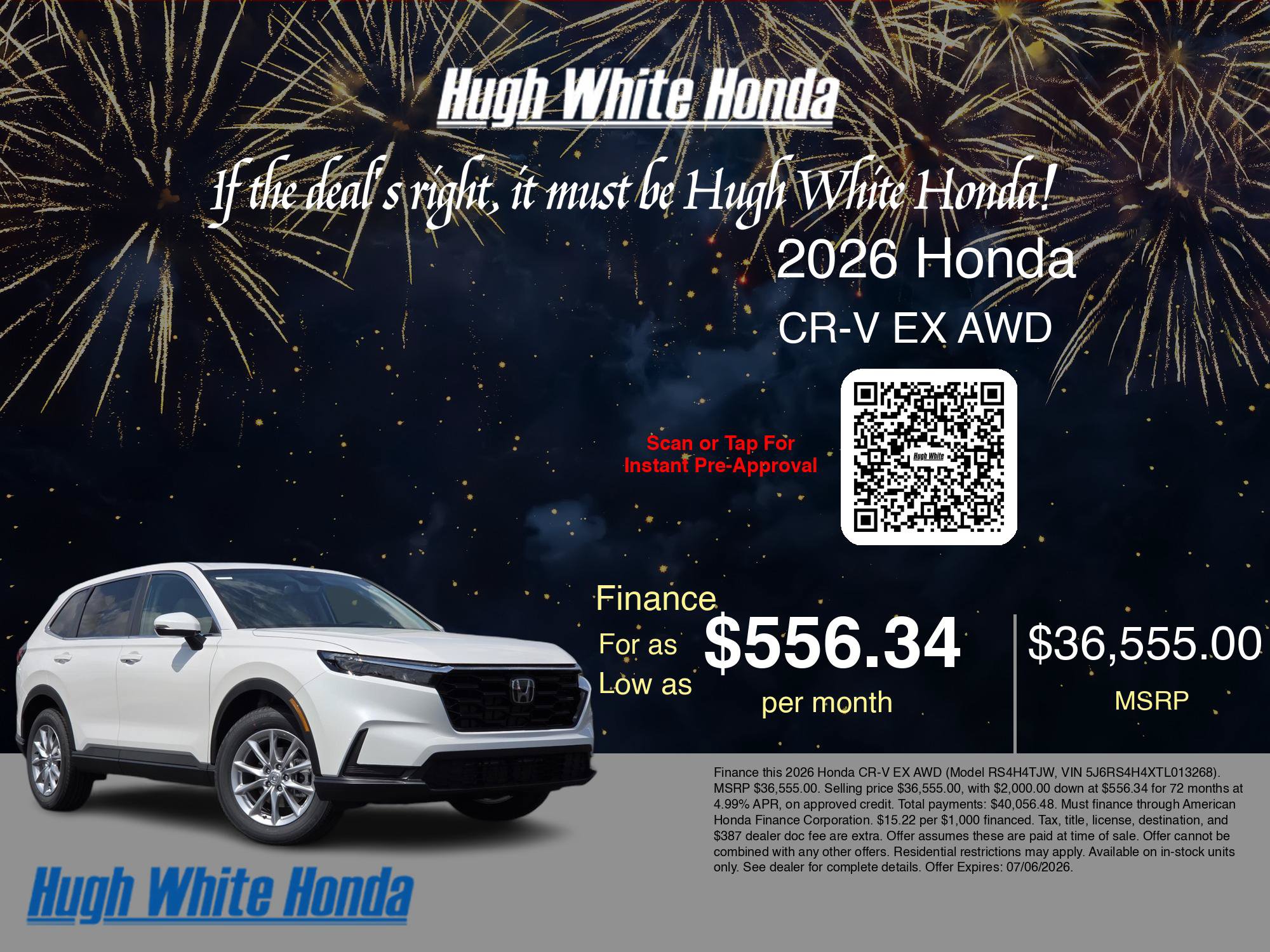 New 2026 Honda CR-V EX image 7