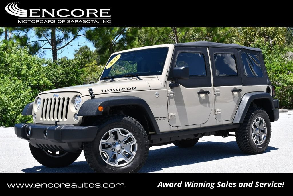 Used 2018 Jeep Wrangler Unlimited Rubicon w/ Connectivity Group AWD/4WD image 1