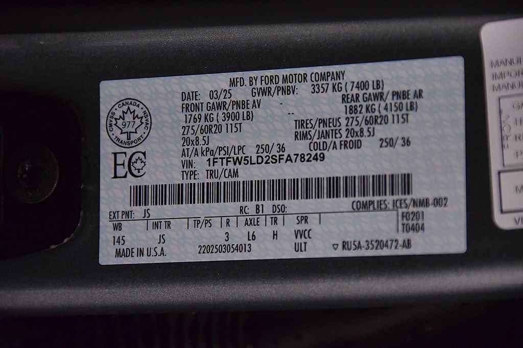 Used 2025 Ford F150 Lariat w/ Bed Utility Package image 22