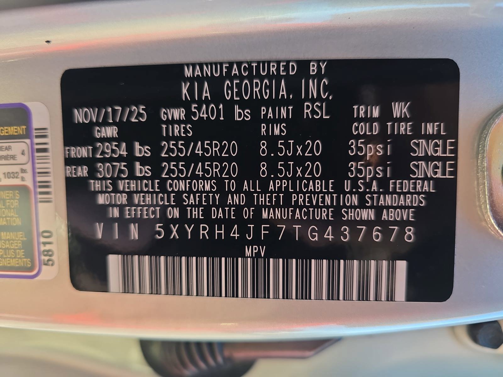 New 2026 Kia Sorento EX w/ EX Premium Package FWD image 39