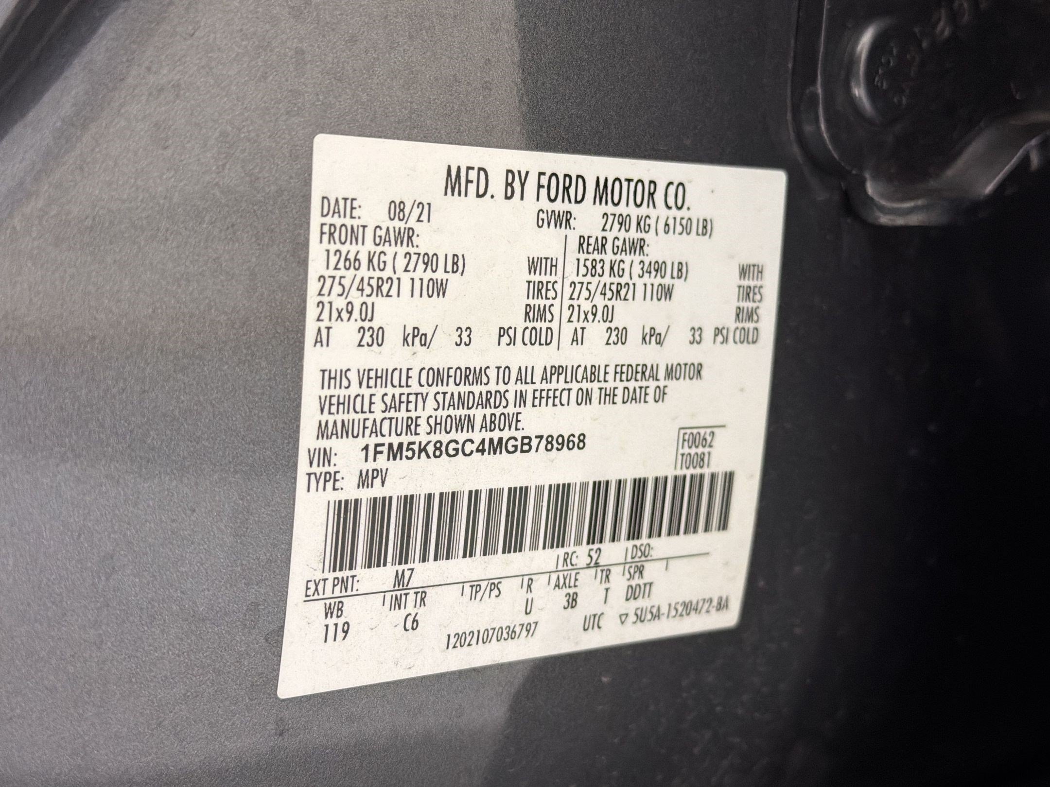 Used 2021 Ford Explorer ST w/ Equipment Group 401A AWD/4WD image 20