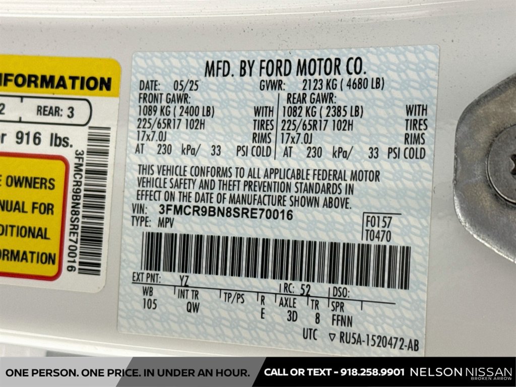 Used 2025 Ford Bronco Sport Big Bend AWD/4WD image 30