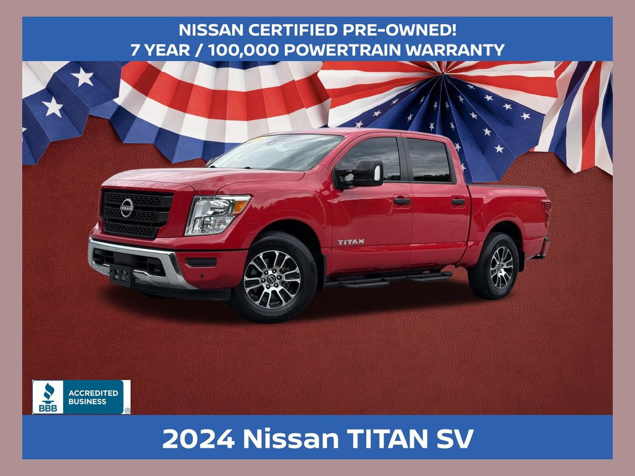 Certified 2024 Nissan Titan SV w/ SV Convenience Package