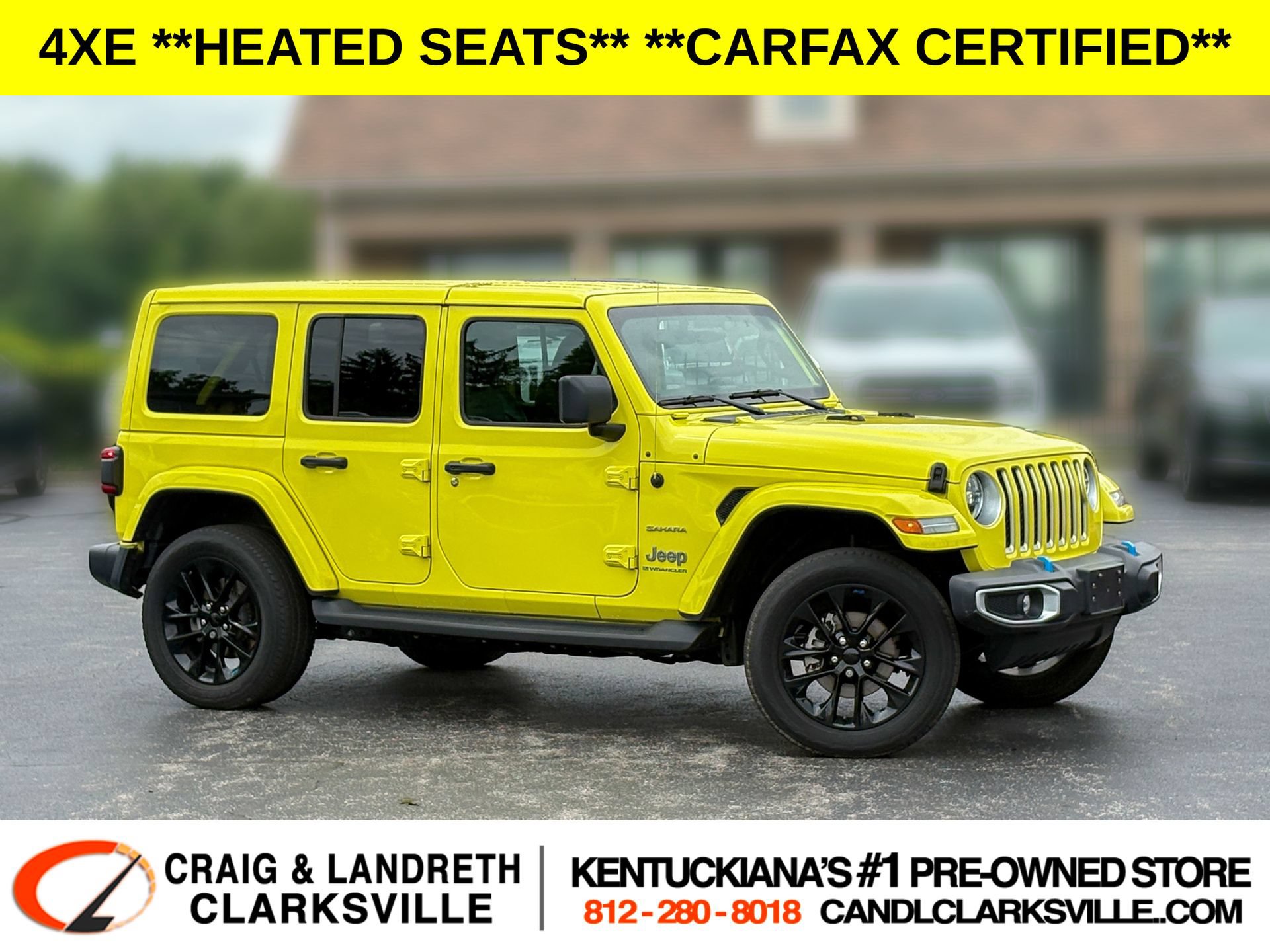 Used 2023 Jeep Wrangler Unlimited Sahara w/ Cold Weather Group AWD/4WD image 1