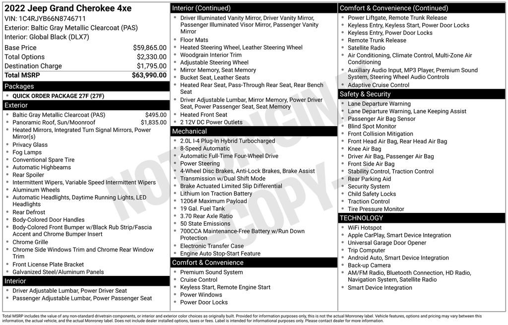 Used 2022 Jeep Grand Cherokee Limited 4xe image 39