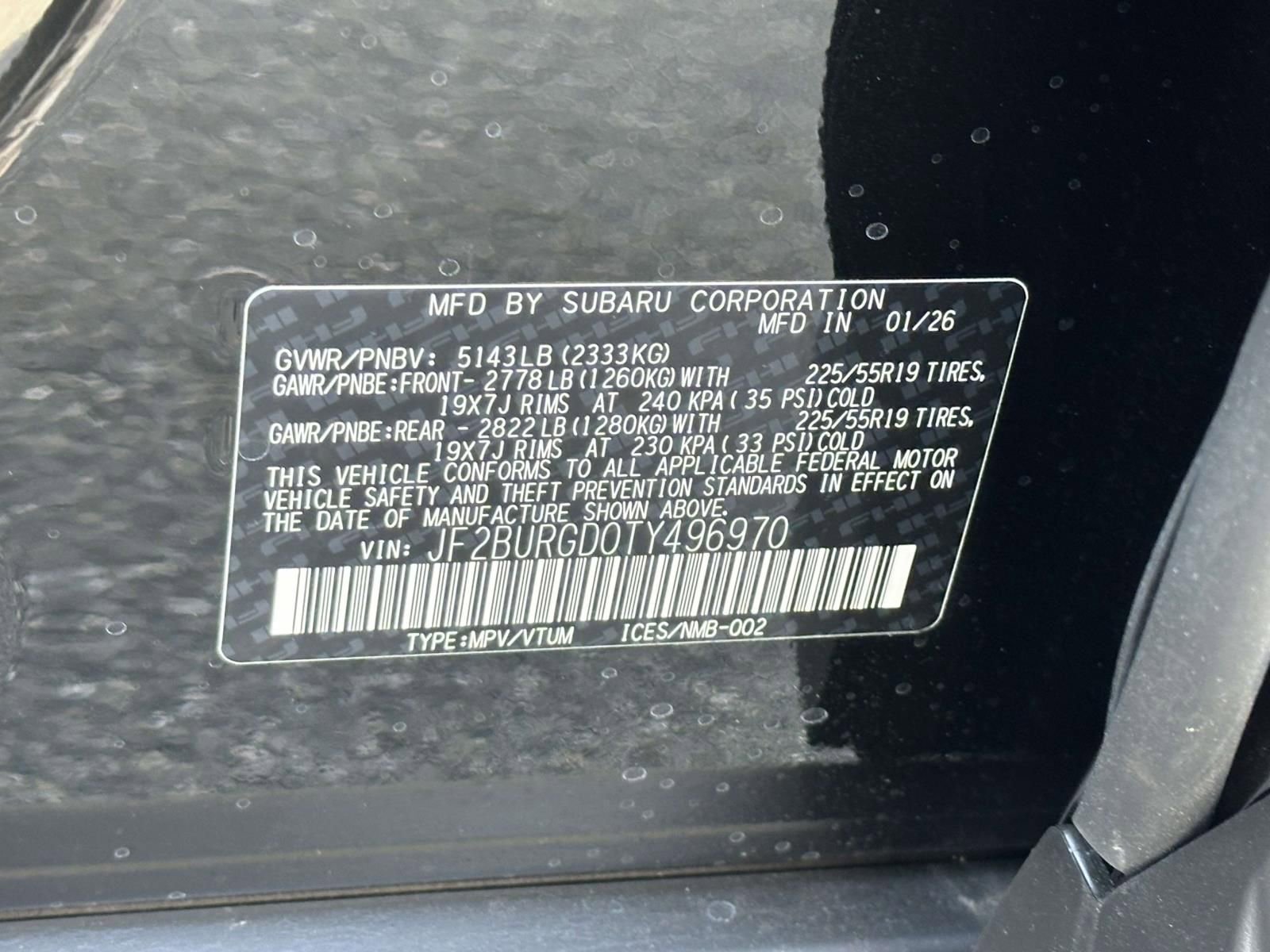 New 2026 Subaru Outback Limited XT image 15