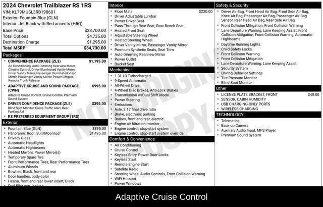 Used 2024 Chevrolet TrailBlazer RS w/ Convenience Package image 16