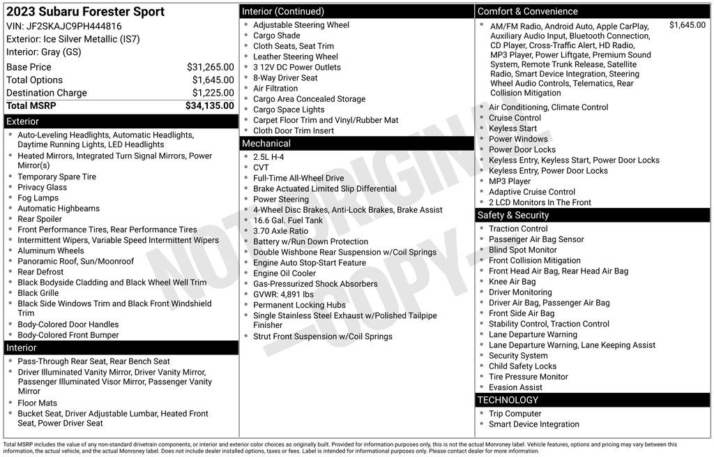 Used 2023 Subaru Forester Sport image 24