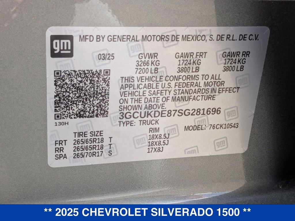 New 2025 Chevrolet Silverado 1500 LT w/ Z71 Off-Road Package image 36