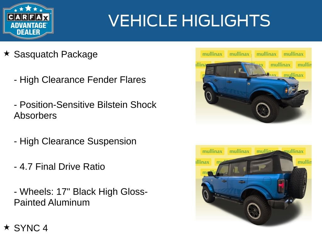 Used 2023 Ford Bronco Big Bend w/ Sasquatch Package image 21