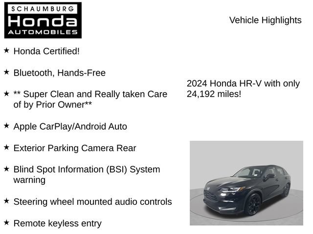 Certified 2024 Honda HR-V Sport image 14