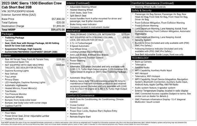Used 2023 GMC Sierra 1500 Elevation AWD/4WD image 6