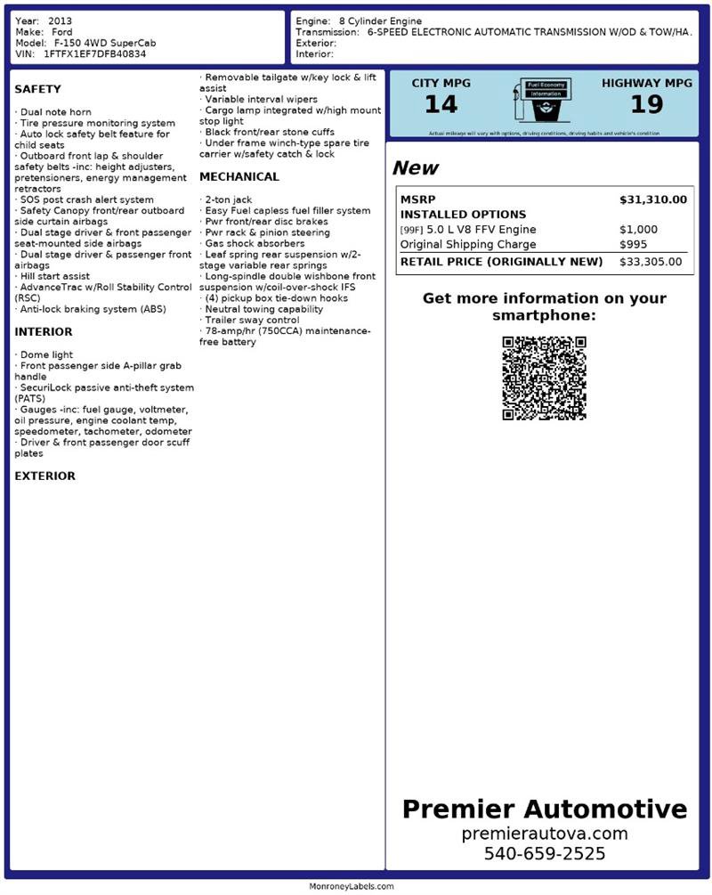 Used 2013 Ford F150 STX w/ Mid Equipment Group image 3