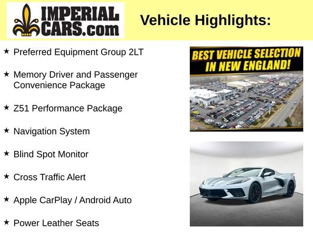 Used 2026 Chevrolet Corvette Stingray Preferred Cpe w/ Z51 Performance Package image 7