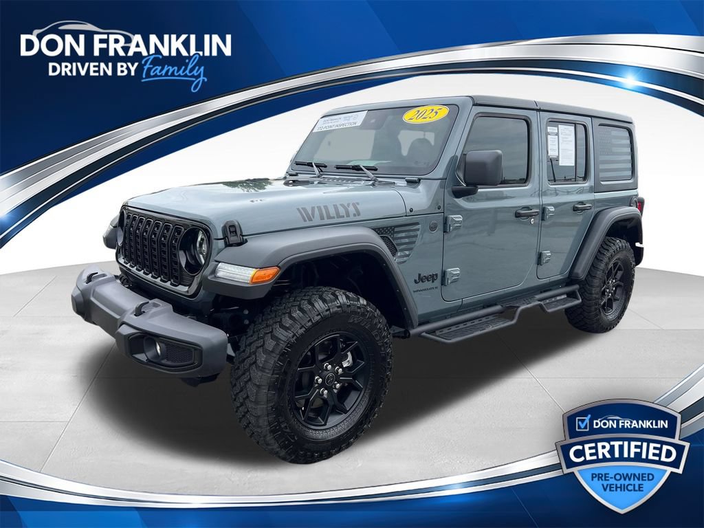Used 2025 Jeep Wrangler Unlimited Sport AWD/4WD image 1