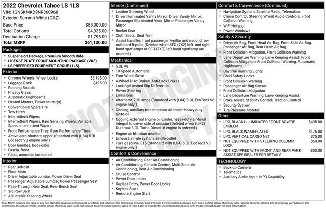 Used 2022 Chevrolet Tahoe LS image 46