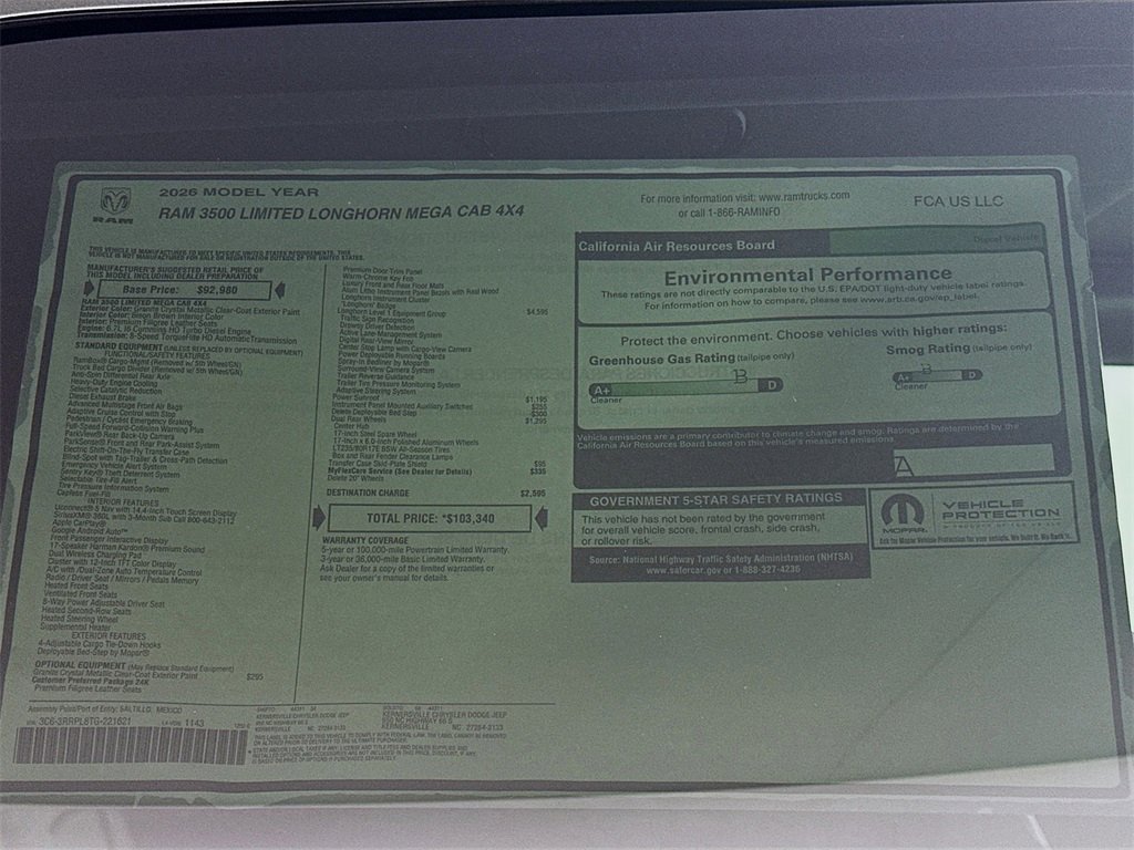 New 2026 RAM 3500 Longhorn image 21
