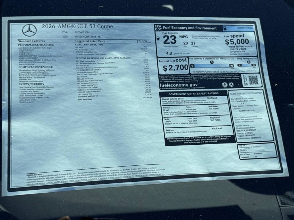 New 2026 Mercedes-Benz CLE 53 AMG CLE 53 AMGﾮ image 8