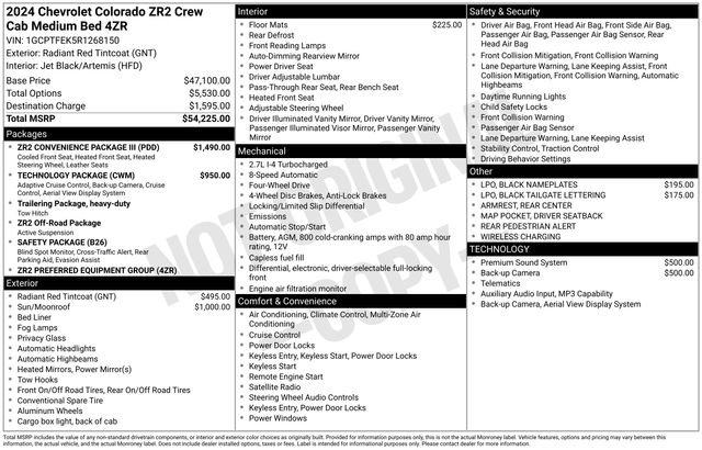 Used 2024 Chevrolet Colorado ZR2 w/ ZR2 Convenience Package III AWD/4WD image 3