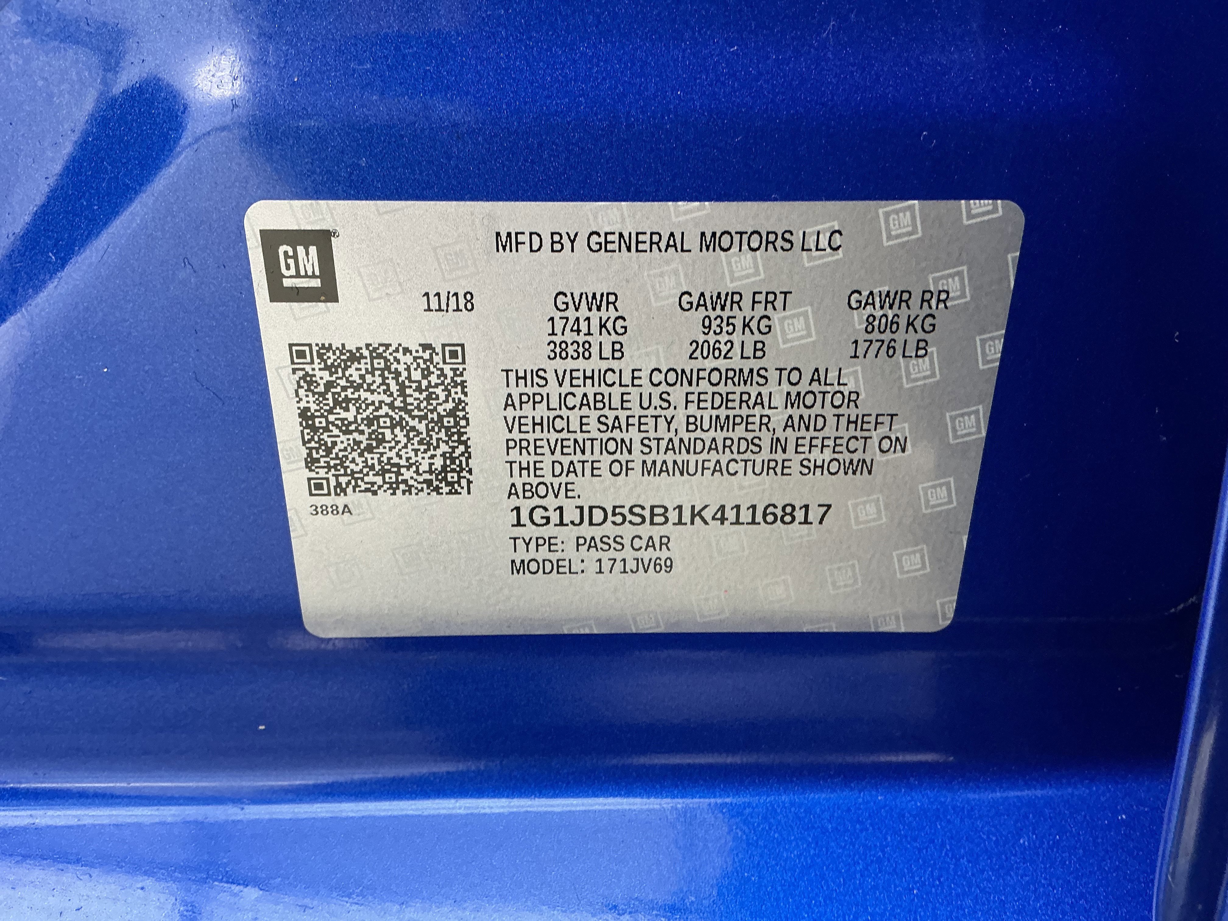 Used 2019 Chevrolet Sonic LT w/ Convenience Package image 14