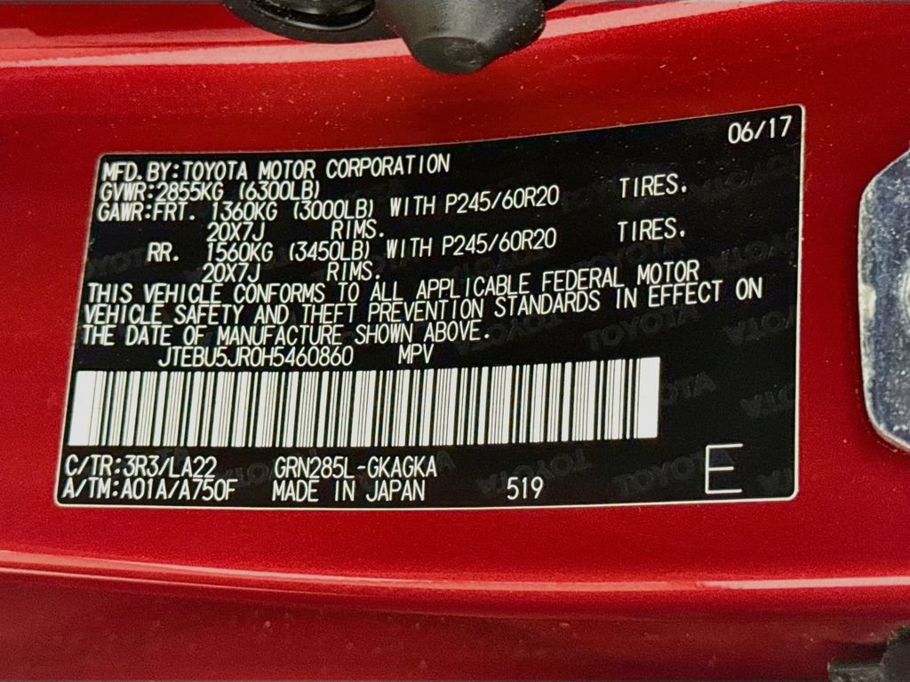 Certified 2017 Toyota 4Runner Limited AWD/4WD image 32