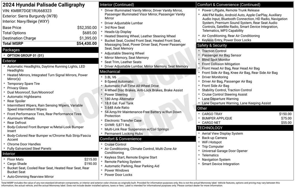 Used 2024 Hyundai Palisade Calligraphy image 12