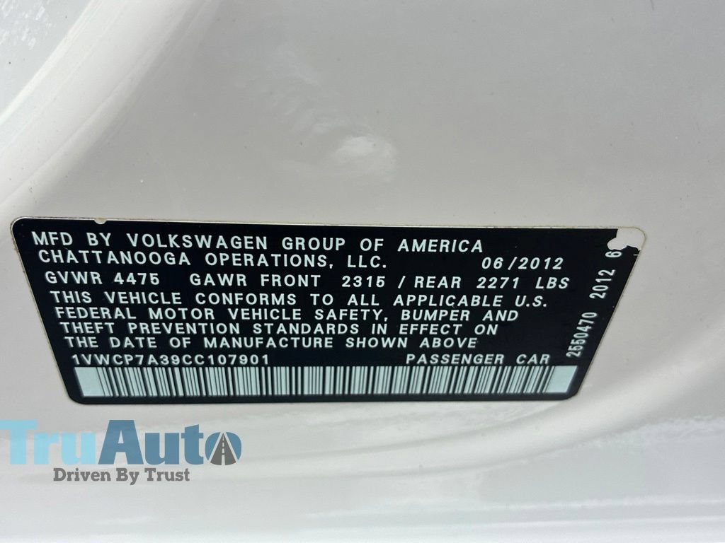 Used 2012 Volkswagen Passat 2.5 SEL FWD image 25