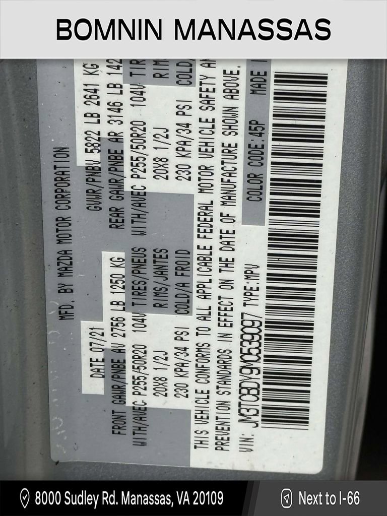 Used 2021 MAZDA CX-9 Grand Touring image 30