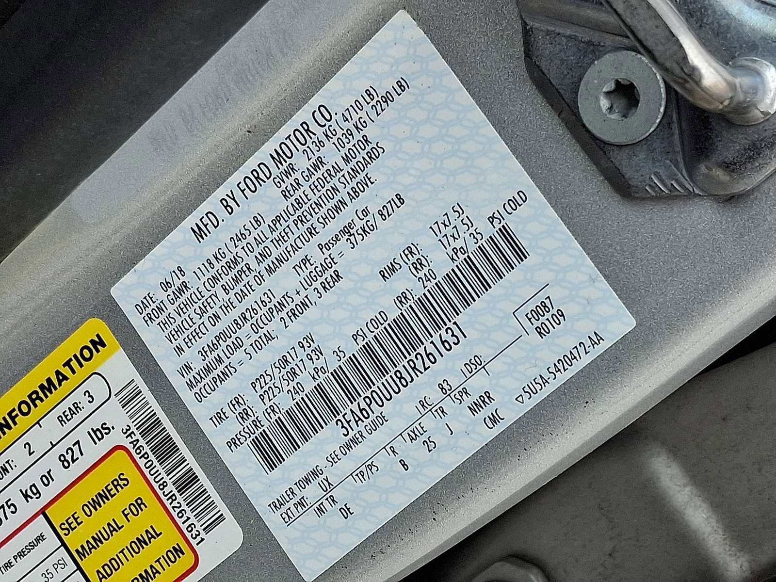 Used 2018 Ford Fusion S image 37